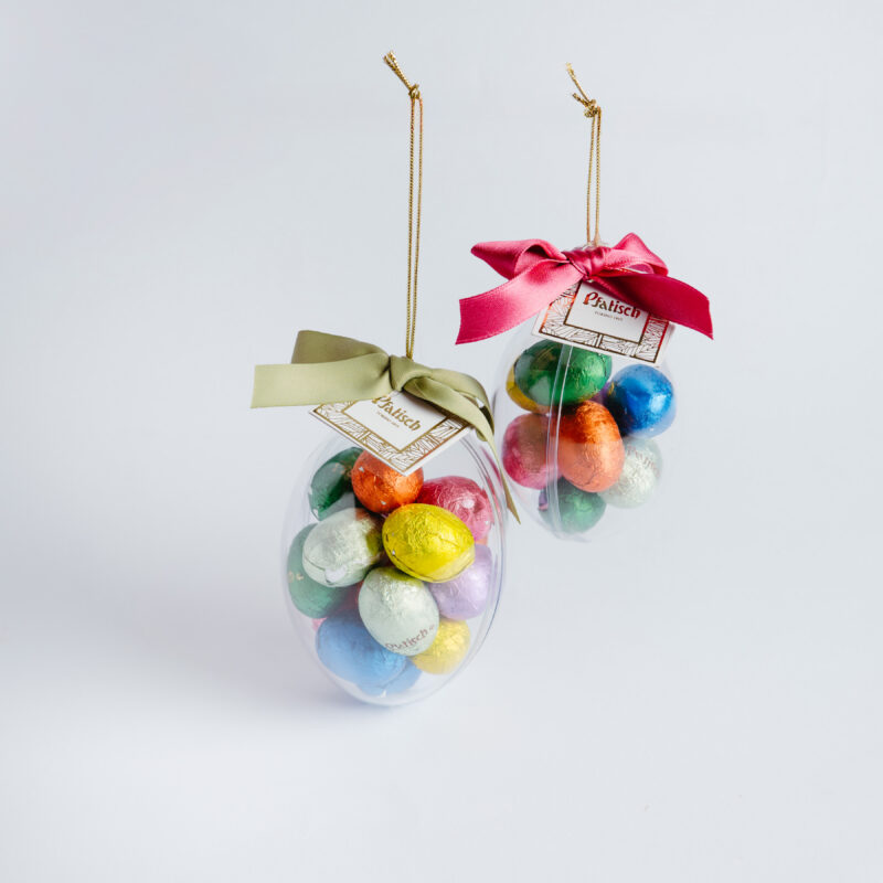 Uovo trasparente con ovetti misti